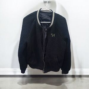 Victoria's Secret PINK Reversible Sherpa Lined Full Zip Coat, M